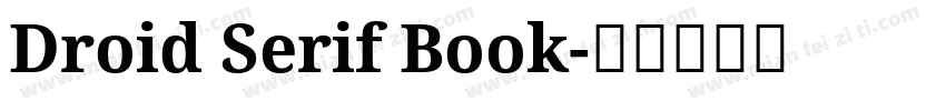 Droid Serif Book字体转换